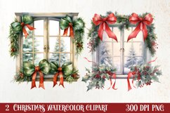 Watercolor Christmas Window Clipart, Christmas Window Clipart, Christmas Window Clipart Bundle, Christmas Window Watercolor, Watercolor Christmas Window, Christmas Window Sublimation, Christmas Window, Christmas Window Clip Art, Christmas Window Sublimati