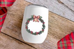 Watercolor Christmas Wreath Clipart Bundle Product Image 5