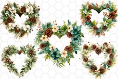 Watercolor Christmas Wreath Clipart