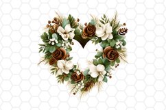 Watercolor Christmas Wreath Clipart