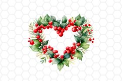 Watercolor Christmas Wreath Clipart