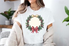 Watercolor Christmas Wreath Clipart Bundle Product Image 2