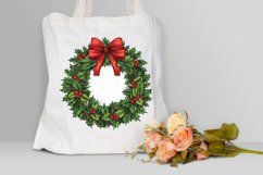 Watercolor Christmas Wreath Clipart Bundle Product Image 4
