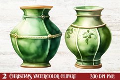 Christmas Wreath Clipart, Christmas Wreath Clipart Product Image 1