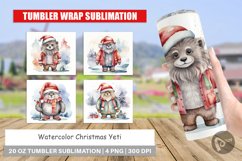 Tumbler Wrap Watercolor Christmas Yeti Product Image 1