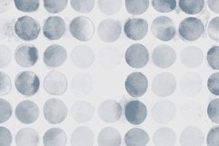 Watercolor circles hand drawn pattern, digital paper pack Product Image 2