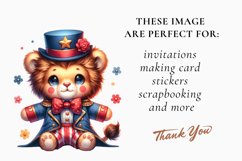 Watercolor Circus animals clipart, Circus animal png Bundle Product Image 2