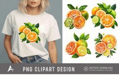 Watercolor Citrus Clipart Product Image 1