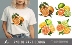 Watercolor Citrus Clipart Product Image 1