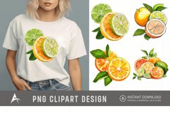 Watercolor Citrus Clipart Product Image 1