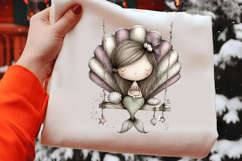 Watercolor Clip Art “Mermaid Sublimation Product Image 2