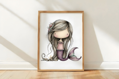 Watercolor Clip Art “Mermaid Sublimation Product Image 3