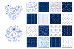 Snowflakes Watercolor Cliparts Set Product Image 4