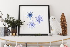 Snowflakes Watercolor Cliparts Set Product Image 6