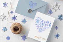 Snowflakes Watercolor Cliparts Set Product Image 10