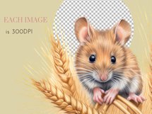 Cute Animals Watercolour Clipart PNG 18 Product Image 11