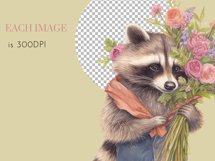 Cute Animals Watercolour Clipart PNG 18 Product Image 7