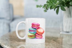 Colorful Macaroons Watercolor Sublimation Clipart Product Image 8