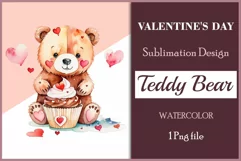 This watercolor  sublimation clipart will be a wonderful addition to your valentines, cards, and other creative projects dedicated to love. Immerse yourself in the enchanting world of tenderness and warmth with this watercolor clipart crafted especially f