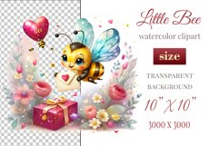Cute watercolor bee - perfect for your project! This gentle drawing will add playfulness and charm to your design. Use it for creating cards, web design, and much more. #watercolorclipart #bee #drawing