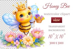 Cute watercolor bee - perfect for your project! This gentle drawing will add playfulness and charm to your design. Use it for creating cards, web design, and much more