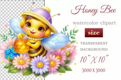 Cute watercolor bee - perfect for your project! This gentle drawing will add playfulness and charm to your design. Use it for creating cards, web design, and much more