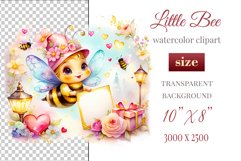 Cute watercolor bee - perfect for your project! This gentle drawing will add playfulness and charm to your design. Use it for creating cards, web design, and much more. #watercolorclipart #bee #drawing