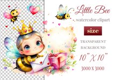 Cute watercolor bee - perfect for your project! This gentle drawing will add playfulness and charm to your design. Use it for creating cards, web design, and much more. #watercolorclipart #bee #drawing