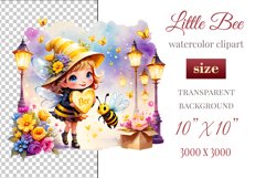 Cute watercolor bee - perfect for your project! This gentle drawing will add playfulness and charm to your design. Use it for creating cards, web design, and much more. #watercolorclipart #bee #drawing