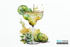 Watercolor Margarita PNG Clipart Product Image 1