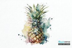 Watercolor Pineapple PNG Clipart Product Image 1