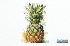 Watercolor Pineapple PNG Clipart Product Image 1