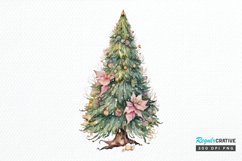 Watercolor Fairy Christmas Trees PNG Clipart Product Image 1