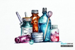 Watercolor Nurse Supplies PNG Clipart Product Image 1