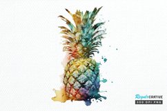 Watercolor Pineapple PNG Clipart Product Image 1