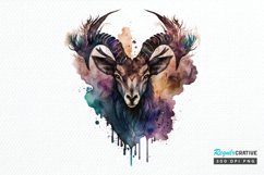 Watercolor Gothic Animal PNG Clipart Product Image 1