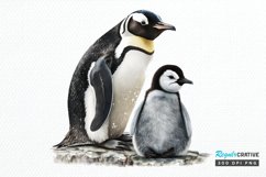 Mom and Baby Penguin PNG Clipart Product Image 1