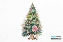 Watercolor Fairy Christmas Trees PNG Clipart Product Image 1
