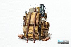 Vintage Backpack PNG Clipart Product Image 1
