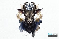 Watercolor Gothic Animal PNG Clipart Product Image 1