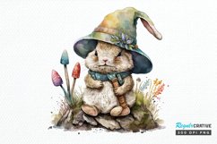 Watercolor easter bunny Gnome PNG Clipart Product Image 1