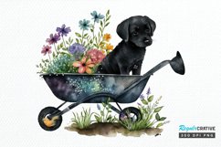 Watercolor Cute Wheelbarrows PNG Clipart Product Image 1
