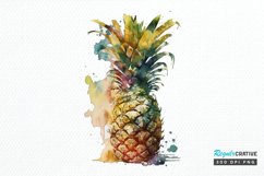 Watercolor Pineapple PNG Clipart Product Image 1