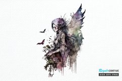 Watercolor Gothic Fairie PNG Clipart Product Image 1