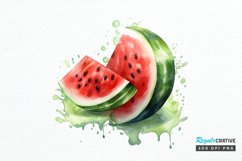 Watercolor Watermelon PNG Clipart Product Image 1