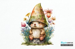 Watercolor easter bunny Gnome PNG Clipart Product Image 1