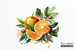 Watercolor Oranges PNG Clipart Product Image 1