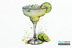 Watercolor Margarita PNG Clipart Product Image 1