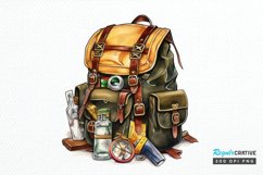 Vintage Backpack PNG Clipart Product Image 3