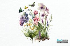 Watercolor Spring Garden PNG Clipart Product Image 1